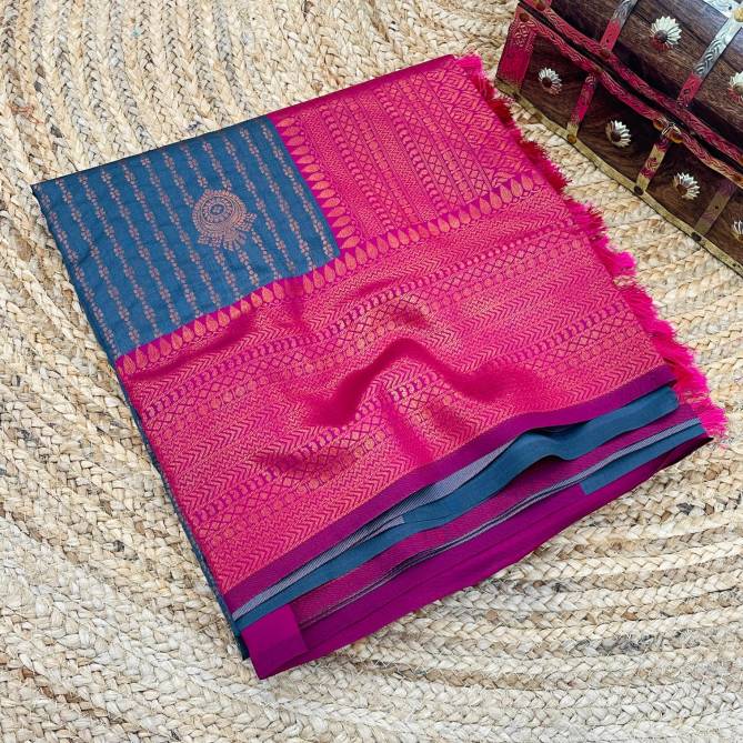 Komal Silk By 3M Heavy Designer Kanjivaram Silk Sarees Wholesale Market In Surat